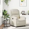 Image de Fauteuil inclinable Crème Similicuir