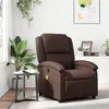 Image de vidaXL Fauteuil de massage, relaxation similicuir marron
