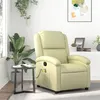 Image de vidaXL Fauteuil de massage, relaxation echt leer crème