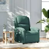 Image de vidaXL Fauteuil réglable velours vert foncé