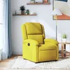 Image de vidaXL Fauteuil réglable velours jaune
