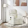 Image de vidaXL Fauteuil de massage inclinable crème velours 371817