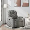 Image de Fauteuil inclinable Gris foncé Tissu