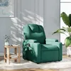 Image de vidaXL Fauteuil réglable tissu vert foncé