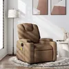 Image de vidaXL Fauteuil de massage, relaxation tissu marron