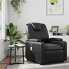Image de Fauteuil de massage inclinable Noir Similicuir