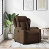 Image de vidaXL Fauteuil réglable tissu marron