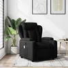 Image de Fauteuil de massage inclinable Noir Tissu