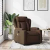 Image de vidaXL Fauteuil de massage, relaxation tissu marron