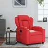 Image de vidaXL Fauteuil réglable similicuir rouge