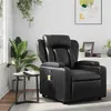 Image de Fauteuil de massage inclinable Noir Similicuir