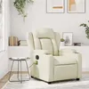 Image de vidaXL Fauteuil inclinable de massage Crème Similicuir 372435