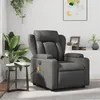 Image de vidaXL Fauteuil de massage inclinable Gris Similicuir372437