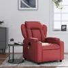 Image de vidaXL Fauteuil de massage inclinable Rouge bordeaux Similicuir 372438