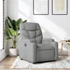 Image de vidaXL Fauteuil réglable tissu gris clair