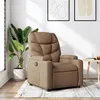 Image de vidaXL Fauteuil réglable tissu marron