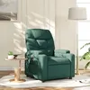 Image de vidaXL Fauteuil réglable tissu vert foncé