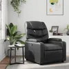 Image de vidaXL Fauteuil réglable similicuirnoir