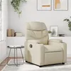 Image de vidaXL Fauteuil réglable similicuir crème