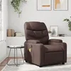 Image de vidaXL Fauteuil de massage, relaxation similicuir marron