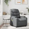 Image de vidaXL Fauteuil de massage, relaxation similicuir gris
