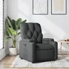 Image de vidaXL Fauteuil réglable tissu gris foncé