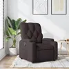 Image de vidaXL Fauteuil réglable tissu marron foncé