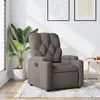 Image de vidaXL Fauteuil réglable tissu taupe