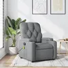 Image de Fauteuil de massage inclinable Gris clair Tissu