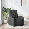Image de vidaXL Fauteuil de massage, relaxation tissu gris foncé