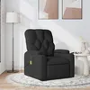 Image de vidaXL Fauteuil de massage, relaxation tissunoir