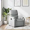 Image de vidaXL Fauteuil réglable tissu gris clair