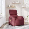 Image de vidaXL Fauteuil de massage, relaxation tissu bordeaux