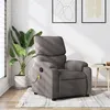 Image de vidaXL Fauteuil de massage, relaxation tissu taupe