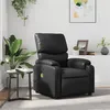 Image de vidaXL Fauteuil de massage inclinable Noir Similicuir373441