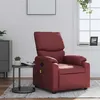 Image de vidaXL Fauteuil de massage, relaxation similicuir bordeaux