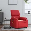 Image de vidaXL Fauteuil de massage inclinable rouge similicuir 373446
