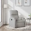 Image de vidaXL Fauteuil réglable tissu microfibre gris clair