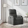 Image de vidaXL Fauteuil réglable tissu microfibre gris foncé