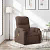 Image de vidaXL Fauteuil de massage, relaxation tissu microfibre marron