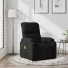 Image de Fauteuil inclinable de massage noir tissu microfibre