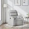 Image de vidaXL Fauteuil de massage, relaxation tissu gris clair