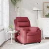 Image de vidaXL Fauteuil de massage, relaxation tissu bordeaux