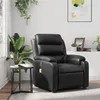 Image de vidaXL Fauteuil de massage, relaxation similicuirnoir