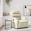 Image de vidaXL Fauteuil de massage, relaxation similicuir cràme