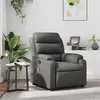 Image de vidaXL Fauteuil de massage, relaxation similicuir gris
