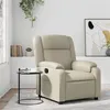 Image de vidaXL Fauteuil réglable similicuir crème