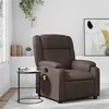 Image de vidaXL Fauteuil de massage, relaxation similicuir marron