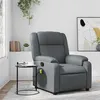 Image de vidaXL Fauteuil de massage, relaxation similicuir gris