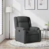 Image de vidaXL Fauteuil réglable tissu gris foncé